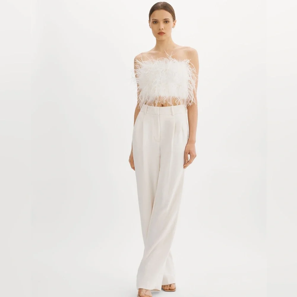 Lamarque Zaina Feather Bustier - Picture 2 of 9